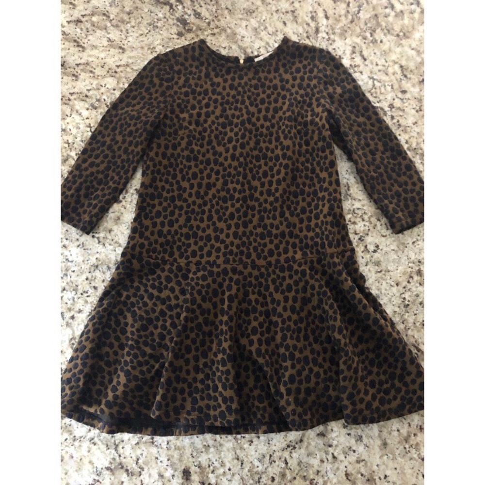 Loft cheetah print thick winter dress
